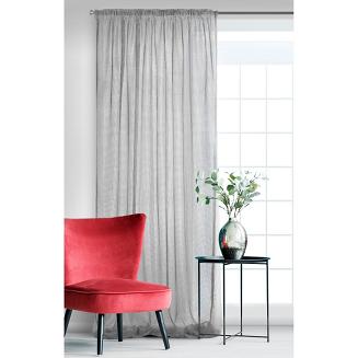 Firana gotowa na taśmie SARA 140x270 Eurofirany szary