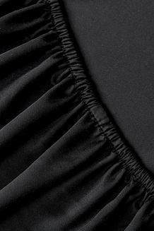 Prześcieradło bambusowe z gumką 180x200 czarne