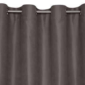 Zasłona gotowa na przelotkach ADA 140x250 Eurofirany grafitowy