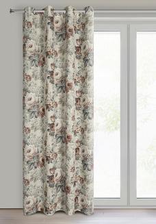 Zasłona gotowa na przelotkach GABI 140x250 Eurofirany naturalny