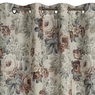 Zasłona gotowa na przelotkach GABI 140x250 Eurofirany naturalny