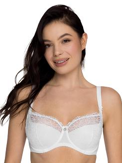 Biustonosz GAIA Semi-Soft Goldie 899 półusztywniany biały