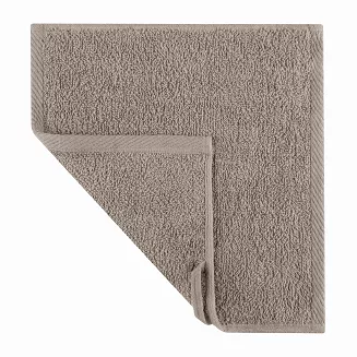 Ręcznik frotte Bari 30x30 gładki ciemnobeżowy