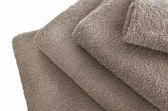 Ręcznik frotte Bari 30x30 gładki ciemnobeżowy