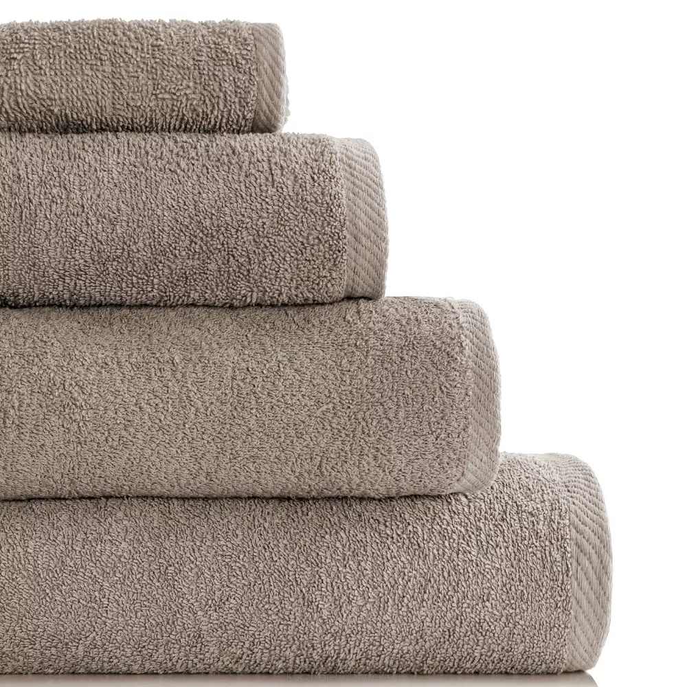 Ręcznik frotte Bari 30x30 gładki ciemnobeżowy