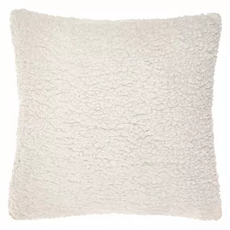 Poszewka dekoracyjna Dreamy boucle 45x45 kremowa baranek+bukla