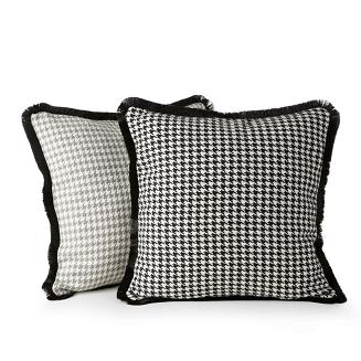 Poszewka dekoracyjna PEPITKA2B 45x45 Eurofirany srebrny