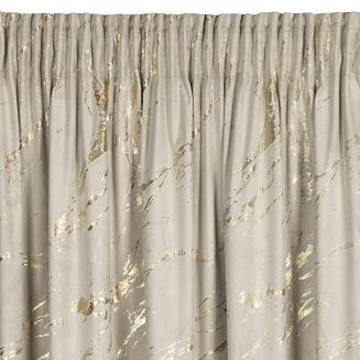 Zasłona gotowa na taśmie MOLLY 140x270 Eurofirany beżowy