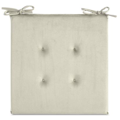 Poduszka na krzesło GAJA 40x40x3 Eurofirany kremowa z ozdobnym pikowaniem