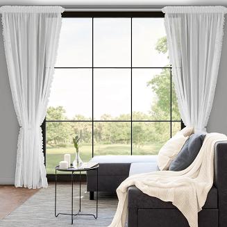 Firana gotowa na taśmie AGNESS 140x270 Eurofirany biały