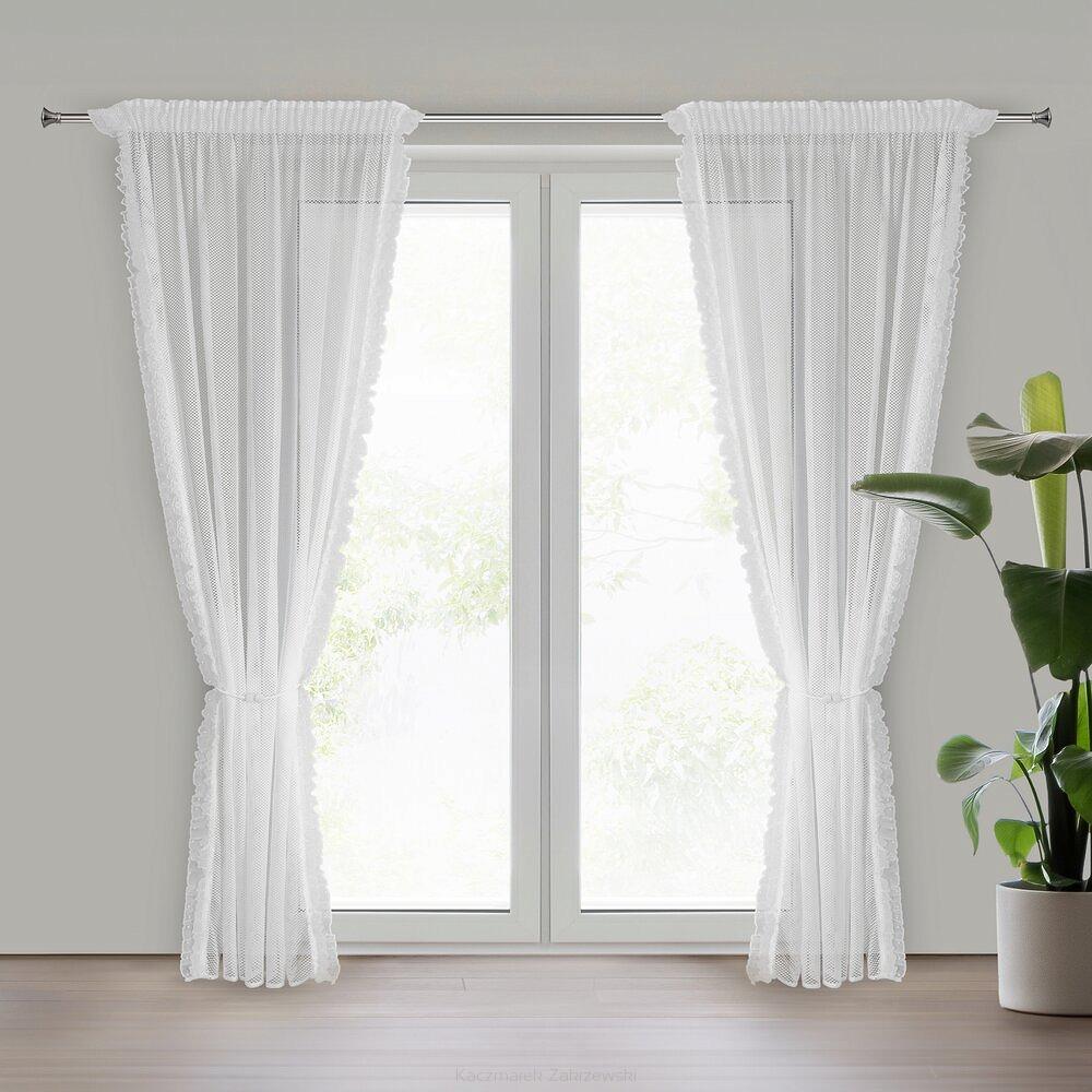 Firana gotowa na taśmie AGNESS 140x270 Eurofirany biały