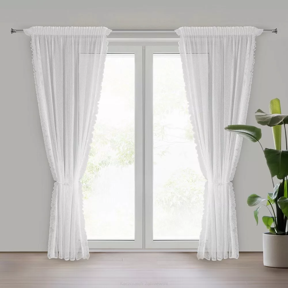 Firana gotowa na taśmie AGNESS 140x270 Eurofirany biały