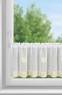 Firana gotowa na taśmie INKA 150x40 Eurofirany biały