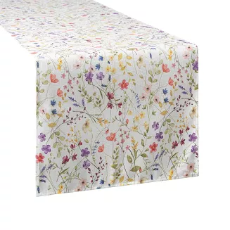 Obrus dekoracyjny ANNA 40x140 Eurofirany biały
