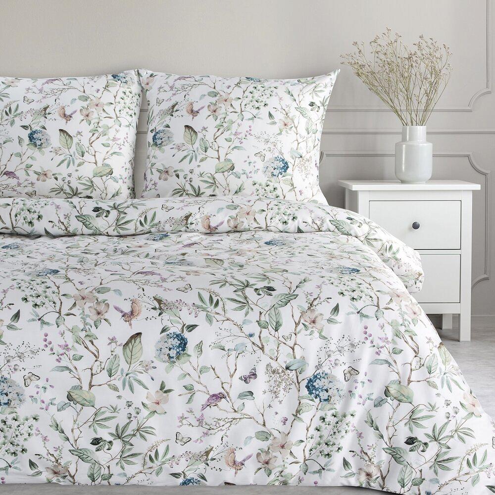 Pościel satynowa SPRING 140x200 Eurofirany zielony