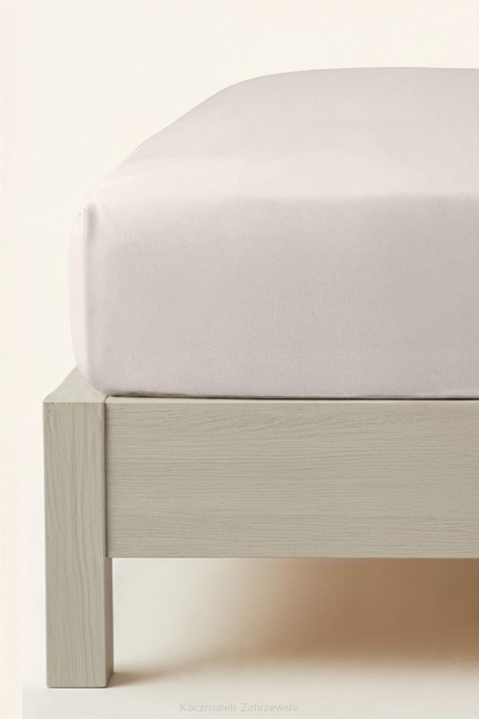 Prześcieradło flanelowe z gumką SIN 90x200 + 30 cm szare