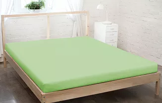 Prześcieradło jersey z gumką 120x200 seledynowy
