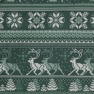 Komplet pościeli świąteczny POS 140x200 Eurofirany ciemnozielony