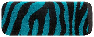 Ręcznik bawełniany ZEBRA 50x90 Eurofirany czarny/turkusowy