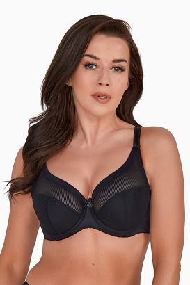 Biustonosz GAIA Semi-soft Sonia 1058 półusztywniany czarny