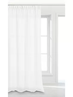Biała Zasłona Gotowa Do Salonu Na Taśmie 140x300 VIVA