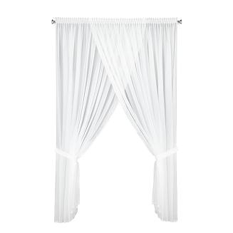 Firana gotowa na taśmie CAROLINE 400x250 Eurofirany biały