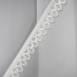 Firana gotowa na taśmie CAROLINE 400x250 Eurofirany biały