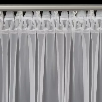 Firana gotowa na taśmie CAROLINE 400x250 Eurofirany biały