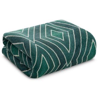 Koc narzuta GEO Design91 zielony