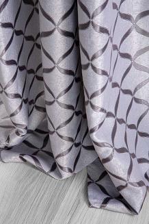 srebrna zasłona zaciemniająca blackout 140x250 fala żakardowa