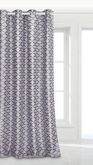 srebrna zasłona zaciemniająca blackout 140x250 fala żakardowa