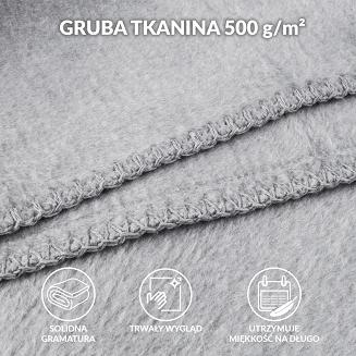 Koc T Bawełniany/BA896/200x220 j.popiel