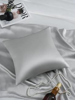 Jedwabna Poszewka 50x70 Szara