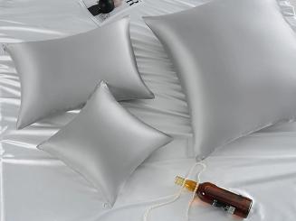 Jedwabna Poszewka 50x70 Szara