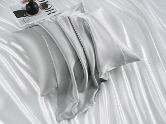 Jedwabna Poszewka 50x70 Szara