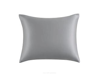 Jedwabna poszewka na poduszkę 50x70 jedwab morwowy szara