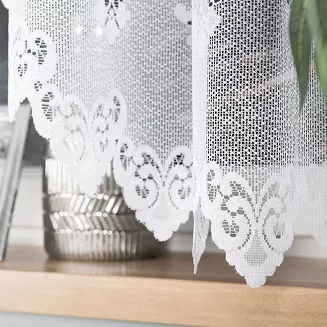 Firanka żakardowa gotowa na żabki NADIA 300x160 biała