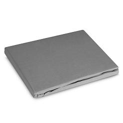 Prześcieradło satynowe z gumką BASIC 180x200x30 Eurofirany stalowy