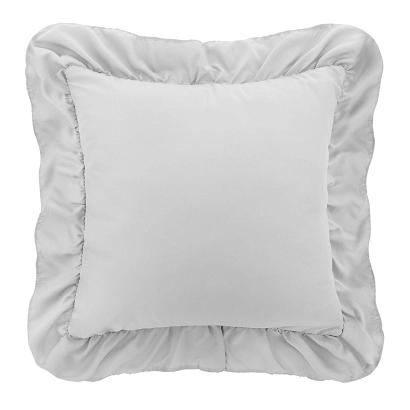 Poszewka do pościeli z falbanką RUFFY 40x40 srebrna