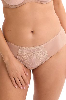 Figi damskie bikini z koronką Emanuela 038 beżowe