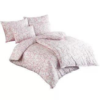 Pościel bawełniana EXCLUSIVE LENNY 160x200 COTTONLOVE Darymex biała czerwona