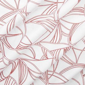 Pościel bawełniana EXCLUSIVE LENNY 160x200 COTTONLOVE Darymex biała czerwona