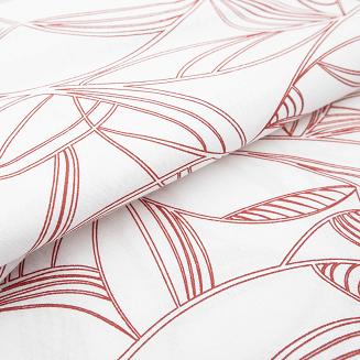 Pościel bawełniana EXCLUSIVE LENNY 160x200 COTTONLOVE Darymex biała czerwona