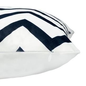 Poszewka dekoracyjna SMR-42 43x43 Darymex biała zygzaki