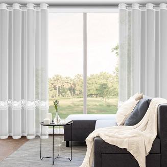 Firana gotowa na przelotkach ISOLA 140x250 Eurofirany biały