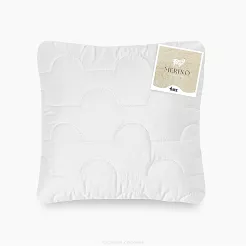Poduszka wełniana 40x40 MERINO pikowana bez zamka biała