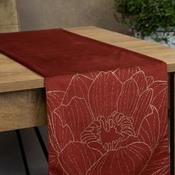 Obrus dekoracyjny BLINK 35x140 Eurofirany ceglasty