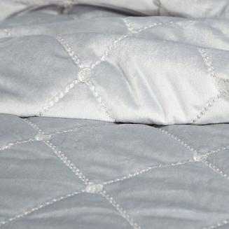 Narzuta dekoracyjna AMARETA 170x210 srebrny