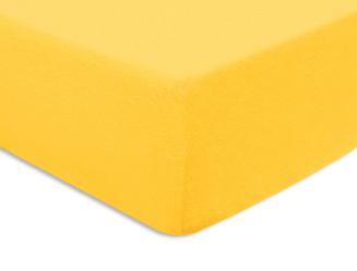 Prześcieradło frotte z gumką 140x200 Darymex jasny żółty