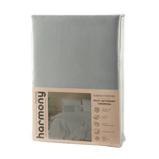 Pościel satynowa POS 160x200 Eurofirany jasnoszary